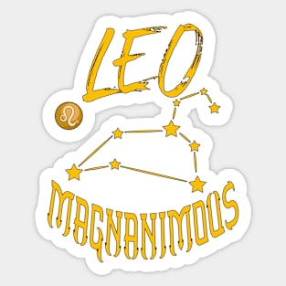 Leo Magnanimous Sticker